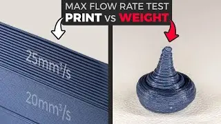 3D Printer's MAX FLOW RATE TESTING – PRINT vs WEIGHT