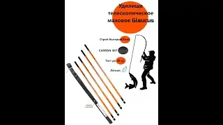 Удилище телескопическое Fishmarket, Glaucus 4 метра, без колец., от 5 гр. - до 30гр.