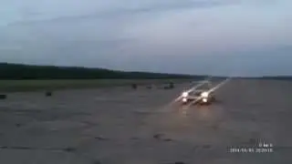 взлет самолета ;), аэродром в Зябровке, Гомель