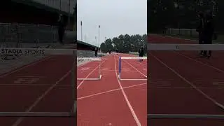 Synchronised Hurdling, whilst doing advanced 400m hurdles drill