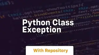python class exception