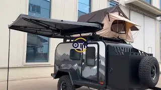 Camping Tent And Camper Trailer RV Are Perfect Match #rv #camper