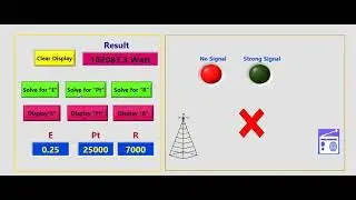 LabVIEW: Calculate Electric field intensity, Total Power and Distance