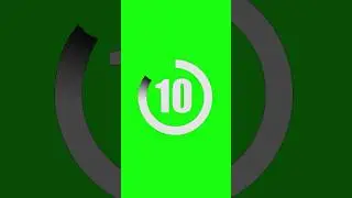 Copyright free 10 seconds timer #greenscreeneffects #timer #countdown #yt