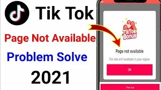 (TikTok) Page not available Problem Fix | This link isn't available in your region || #TikTok