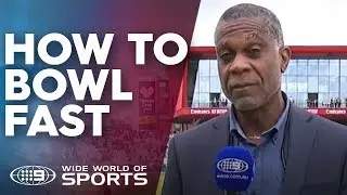 How to bowl fast - Michael Holdings fast bowling masterclass | Wide World of Sports