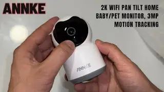 ANNKE Crater 2-2K WiFi Pan Tilt Home Baby/Pet Monitor, Upgraded 3MP Indoor Security Camera