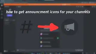 how to add a megaphone/announcements icon to your discord server's channel(s)!