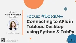 Connecting to APIs in Tableau Desktop using Python & TabPy