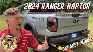 NEW 2024 FORD RANGER RAPTOR EXHAUST MODE TEST: 405 HP 3.0L V6 - Quiet, Normal, Sport & Baja Sounds