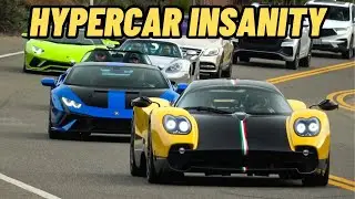 Hypercar Cars & Coffee shuts down Car Week! Pagani Zonda, Bugatti Chiron, Gintani Revuelto and more