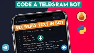 #4| Set Reply Text Markup|How to Code a Telegram Bots tamil/TechMagazine