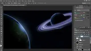 How to make a Planet with Rings (HD) Photoshop Tutorial