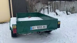 Причіп для ЗСУ готовий. На Ніву встановлюємо дизельний двигун і в перед.