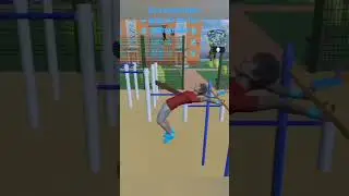 трюки на турнику в игре Trick bar simulator 