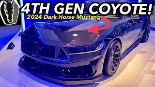 1st look 4th Gen 5.0 Engine bay 2024 Dark Horse Mustang & More!
