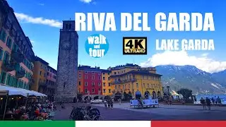 Riva Del Garda - Evening City Center Walk 4K UHD (60 fps)