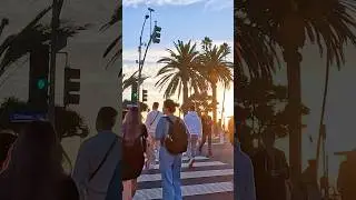 Strolling the City of Angels with a beautiful sunset 