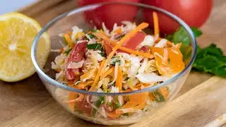 Салат с капустой и помидорами ПО -ЛИВАНСКИ.