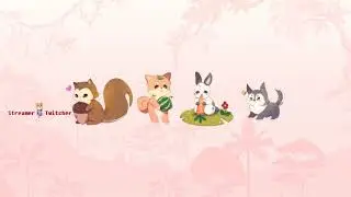 Woodland Animals | Animated Stream Overlays | Twitch Package | Stinger Transition for Twitch