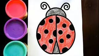 Learning Colors Pop it, Make DIY Ladybug pop it toys for children