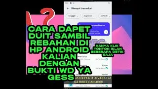 CARA DAPET DUIT INSTANT DI HP ANDROID KALIAN WD KE EWALLET DARI 100 PERAK ! #2captcha  #kolotibablo