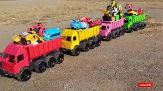Mobil Truk Tronton Panjang Bongkar Pasir Temukan Mobil Mobilan Oleng, Pesawat, Mobil Balap Excavator