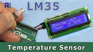 Display Temperature on LCD1602 using LM35 Temperature Sensor with Arduino