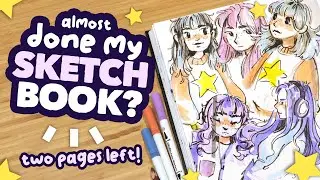 Finishing my Sketchbook! // I'm almost done [sketchbook session]