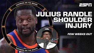 Kenny thinks a few weeks out is the 'BEST CASE SCENARIO' for Julius Randle | Numbers on the Board