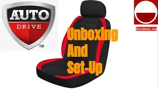 Auto Drive 2 Piece Seat Covers and Headrest Covers Unboxing and Set-up