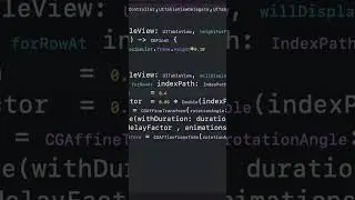 Rotate Animation on UITableview in Swift | UITableviewCell Rotate Animation in Swift