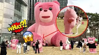[PRANK]Giant pink bear Statue Prank | Best of Just For Laughs - AWESOME REACTIONS