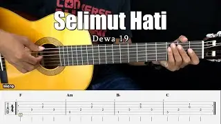 Selimut Hati - Dewa 19 - Fingerstyle Guitar Tutorial + TAB & Lyrics