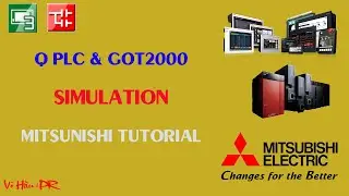 Simulate HMI GOT 1000/2000 Mitsubishi by GT Designer 3 software
