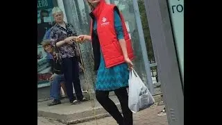 Nothing unusual, just glamorous lady walks his supper