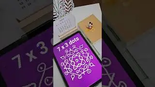 Rangoli Grid Design | Easy Kolam Using 7x3 Dots | Trending Muggulu Idea This Week 