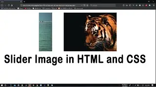 How to Create An Image Slider in HTML and CSS  || html and css tutorials