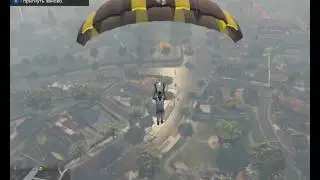 ГТА 5 ПРЫЖОК С ПАРАШЮТОМ С НЕБОСКРЕБА НА ПОЛЕ ДЛЯ ГОЛЬФА ★ GTA 5 parachute jump from a skyscraper on