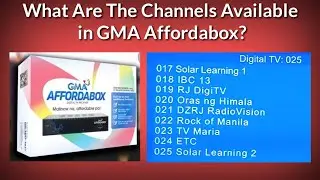 GMA Affordabox Channel List | What are the Channels in GMA Affordabox