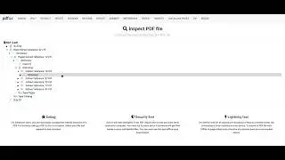 How to inspect the internal structure of a PDF file