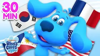 Blue Sings Bilingual Kids Songs! 🎶 | English, Korean, Spanish & More | Blue's Clues & You!