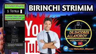 Birinchi strimim odam qo'shish va termuxni sozlash