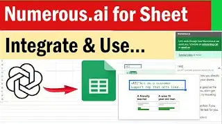 Numerous.ai for Google sheet | How to add AI to Google Sheet