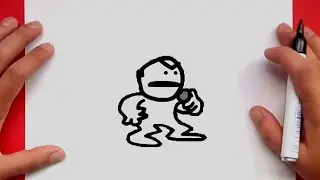 How to draw little man FNF | Friday Night Funkin