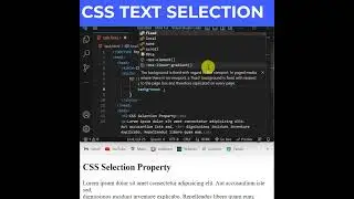 CSS Tips | Change the Selection text color 