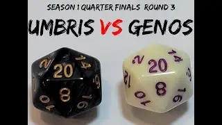 The Great Dice Showdown!! Season 1, Quarter Finals 3, Roll!!