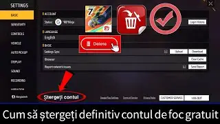 Cum să ștergeți permanent contul Free Fire ||  Ștergeți contul Garena Free Fire