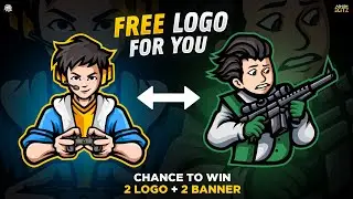 FREE Mascot Logo Giveaway | Chance To Win 2 Logo + 2 Banner.