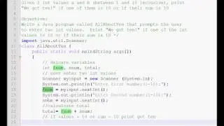 Exercise 4 Week 2 - Java Tutorial AllAboutTen Sum of Two Values Multiplication